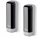 Coppia di fotocellule slim da esterno, per collegamento via Nice BlueBUS