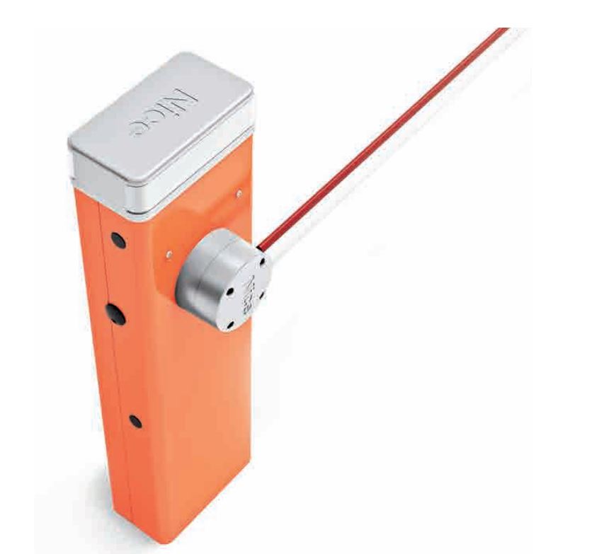 S4BAR -- 000 (9095) Irreversibile 230 Vac, motore 24 Vdc, con piastra di fondazione, per aste fino a 4 m, con contenitore in acciaio e con trattamento protettivo di cataforesi e verniciato - immagine 1