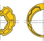Ogiva inclinata 63x0,8 ruota + corona