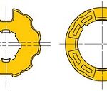 Ogiva 70 ruota + corona concentrica