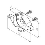 Supporto in plastica (accoppiabile anche all’art. 525.10052)