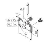 Perno quadro 10 mm (max 30 Nm)