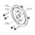 Supporto per tende, satinato (accoppiabile all’art. 525.10050)