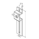 Supporto regolabile sede a stella da 10 mm (da accoppiare necessariamente all'art. 625.10013/AX).