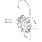 Compact support alluminium with spring ERA M SH