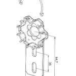 Support aluminum with spring ERA M SH
