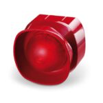 Sirena multitono 100dB(A)@1m da interno, di colore rosso. Completa di isolatore. Certificazione CPR EN54pt3-17 LPBC.