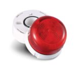 Lampeggiante da interno, di colore rosso. Completo di isolatore. Montaggio su base standard indirizzabile XP95.