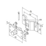 Perno quadro 10 mm + staffa