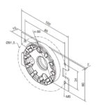 Supporto compatto con flangia 100x60