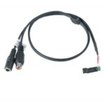 Dahua - Capsula Microfonica Amplificata 45 Db, D.3 Mm Con Cavo Lungo 50 Cm, Alimentazione 12 Vdc.