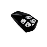 Inim Air2-KFERGO/SN - Radiocomando bidirezionale, serie ERGO, in grado di notificare all’utente il successo dell’operazione. 4 tasti programmabili. Buzzer di segnalazione. Contenitore termoplastico NERO. Batteria CR2032.