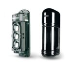 Inim BDX-T100 - Barriera ottica a triplo raggio da 100m. Regolazione orizzontale e verticale dei raggi. IP54. Tempo di intervento programmabile.