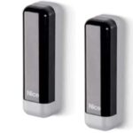 Coppia di fotocellule slim da esterno, per collegamento via Nice BlueBUS