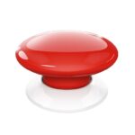 Fibaro FGPB-101-3 - The Button - Pulsante compatto, alimentato a batteria per gestire dispositivi e scenari tramite una o più pressioni o tramite pressione prolungata. Rosso. Z-Wave