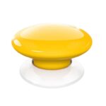 Fibaro FGPB-101-4 - The Button - Pulsante compatto, alimentato a batteria per gestire dispositivi e scenari tramite una o più pressioni o tramite pressione prolungata. Giallo. Z-Wave