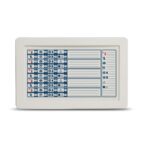 Modulo frontale dotato di 40 LEDs a tre colori che replicano i segnali di un massimo di 5 schede IFMEXT.  Solo per centrali  PREVIDIA216, ULTRA216 & ULTRAVOX