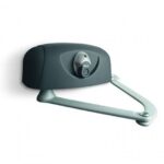 Irreversibile 24Vdc, con encoder magnetico, completo di braccio snodato anticesoiamento, zincato e verniciato