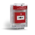 Inim - Copertura a tenuta stagna per pulsanti di attivazione manuale d’allarme, adatta per installazioni da esterno.