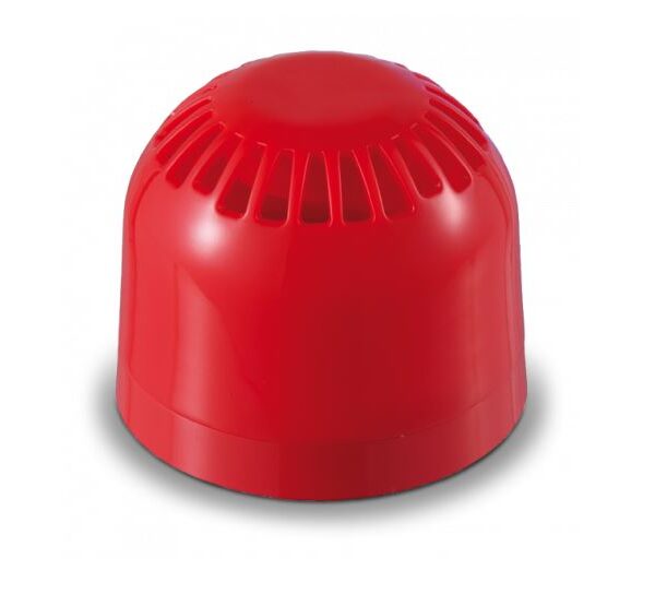 Inim - Segnalatore acustico rosso con base basso profilo