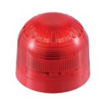 Inim - Segnalatore ottico convenzionale con LED ad alta potenza, base profonda. IP66. Contenitore termoplastico rosso.