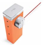 Irreversibile 230 Vac, motore 24 Vdc, con piastra di fondazione, per aste fino a 9 m, con contenitore in acciaio inox