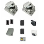 Kit bidirezionale per l'automazione di cancelli a battente con ante fino a 3 m, 24 Vdc, a montaggio interrato