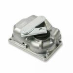 Irreversibile 24 Vdc, veloce, con encoder magnetico, completo di leva di collegamento e fermo meccanico in chiusura