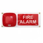 Inim - Targa di segnalazione con foro per sirena