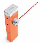 Irreversibile 230 Vac, motore 24 Vdc, con piastra di fondazione, per aste fino a 4 m, con contenitore in acciaio e con trattamento protettivo di cataforesi e verniciato