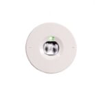 Inim - Faretto di illuminazione di emergenza con supervisione da Bus ad incasso Serie SPOTLED, equipaggiatto con lente simmetrica e asimmetrica.