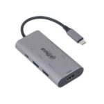 Docking Station Usb 3.1, 1 Type-c Plug, 7 Output: 3 Usb 3.0, 1 Hdmi (fino A 4k@30 Hz), 1 Sd, 1 Tf, 1 Pd, Case In Lega Di Alluminio, 20 Vdc <100 W