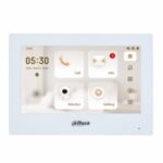 Dahua - Monitor Interno Videocitofonico Ip/wi-fi/bifilare Con Finiture Bianche, Display Tft Da 7”, Risoluzione 1024x600, 1 Porta Lan 100 Mbps, Touch Screen Capacitivo, 6 Ingressi E 1 Uscita Allarme, Montaggio A Parete, Alimentazione 48 Vdc <6 W