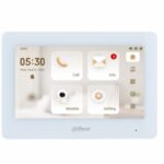 Dahua - Monitor Interno Videocitofonico Wi-fi Bianco, Display LCD Tft Da 7”, Risoluzione 1024x600, 1 Porta Lan 100 Mbps, Touch Screen Capacitivo, 6 Ingressi E 1 Uscita Allarme, Slot Micro Sd (fino A 64 Gb), Montaggio A Parete, Alimentazione 12 Vdc <6 W