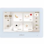 Dahua - Monitor Interno Videocitofonico Wi-fi/bifilare Bianco, Display LCD Tft Da 7”, Risoluzione 1024x600, 1 Porta Lan 100 Mbps, Touch Screen Capacitivo, 6 Ingressi E 1 Uscita Allarme, Slot Micro Sd (fino A 64 Gb), Montaggio A Parete, Alimentazione Tramite Switch Bifilare/48 Vdc <6 W