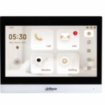Dahua - Monitor Interno Videocitofonico Wi-fi Con Finiture Argento, Display LCD Tft Da 10”, Risoluzione 1024x600, 1 Porta Lan 100 Mbps, Touch Screen Capacitivo, 6 Ingressi E 1 Uscita Allarme, Sistema Operativo Linux, Modalità “non Disturbare” Personalizzabile, Slot Micro Sd (fino A 64 Gb), Montaggio A Parete, Alimentazione 12 Vdc/poe <7 W
