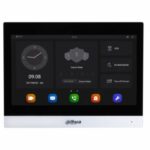 Dahua - Monitor Interno Videocitofonico Ip/wi-fi Con Finiture Argento, Display Tft Da 10”, Risoluzione 1024x600, 1 Porta Lan 150 Mbps, 6 Ingressi E 1 Uscita Allarme, Sistema Operativo Android 8.1, Modalità “non Disturbare” Personalizzabile, Slot Micro Sd (fino A 64 Gb), Montaggio A Parete, Alimentazione 12-24 Vdc/poe <6 W