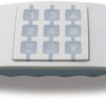 Supporto da tavolo, plastica bianca+gomma Ice Blue