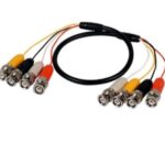 Dahua - Cavo Preintestato Con 8 Connettori Bnc Maschio Per 4 Segnali Video,lunghezza 1m.