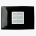 Placca a parete rettangolare, nero