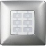 Placca a parete quadrata, alluminio