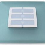 Placca a parete quadrata, verde acqua