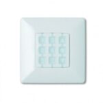 Placca a parete quadrata, bianco