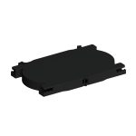 ORCA - Vassoio per 12/24 portagiunti termorestingenti per cassetto LITE - nero