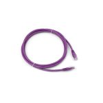 ORCA - Bretella di permutazione Cat6A S/FTP colore viola boot blu - LSZH L. 3mt CPR Class B2ca