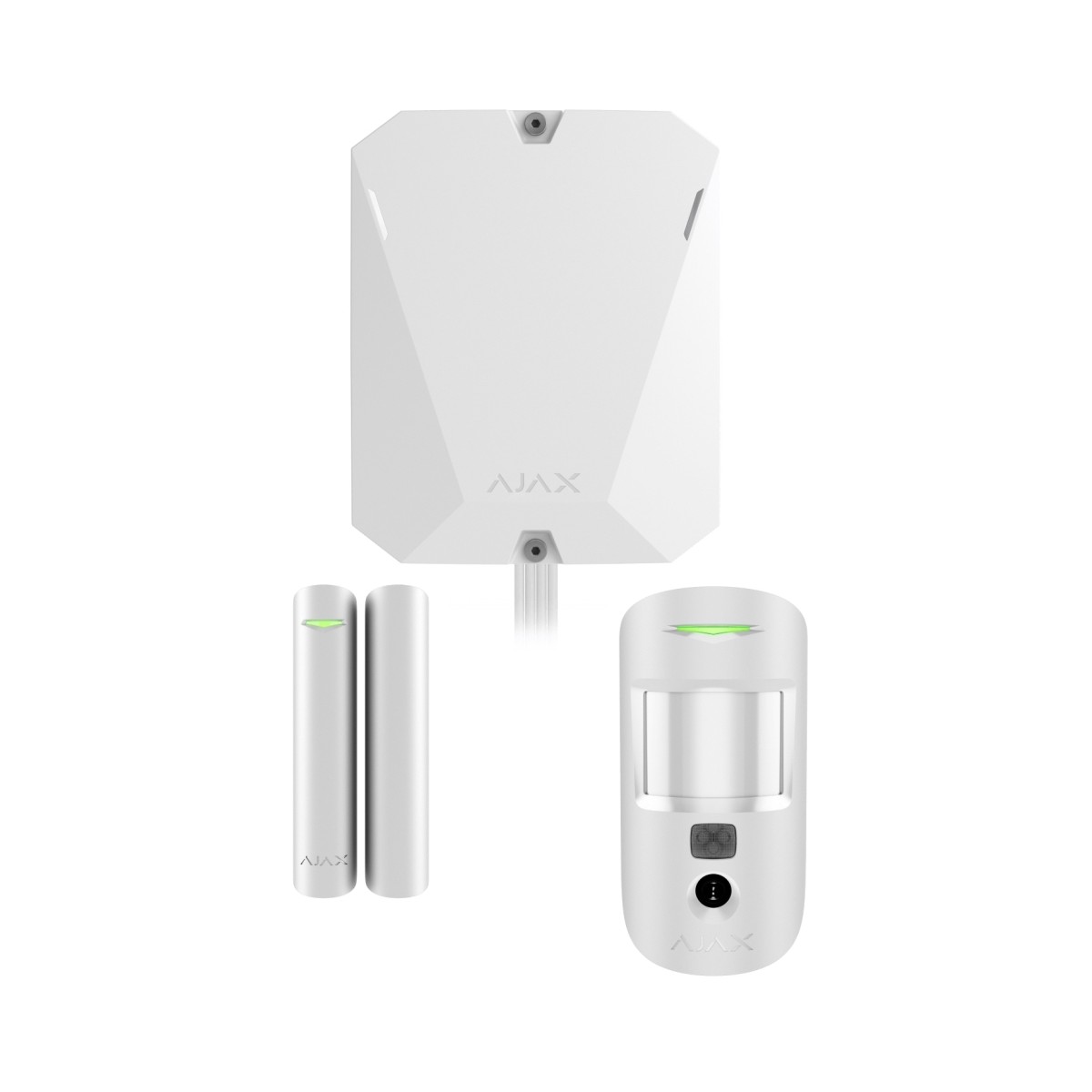 131882 Kit Superior (8EU/ECG) ASP: Hub Hybrid (4G)
MotionCam S (PhOD)
DoorProtect S Plus (8PD). Colore bianco - immagine 1