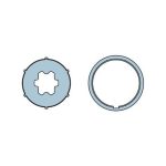 Adattatore Tondo 42x1.5 Coulisse ruota + corona