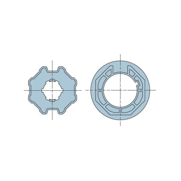 Ottagonale 70x(1÷1,5) ruota + corona