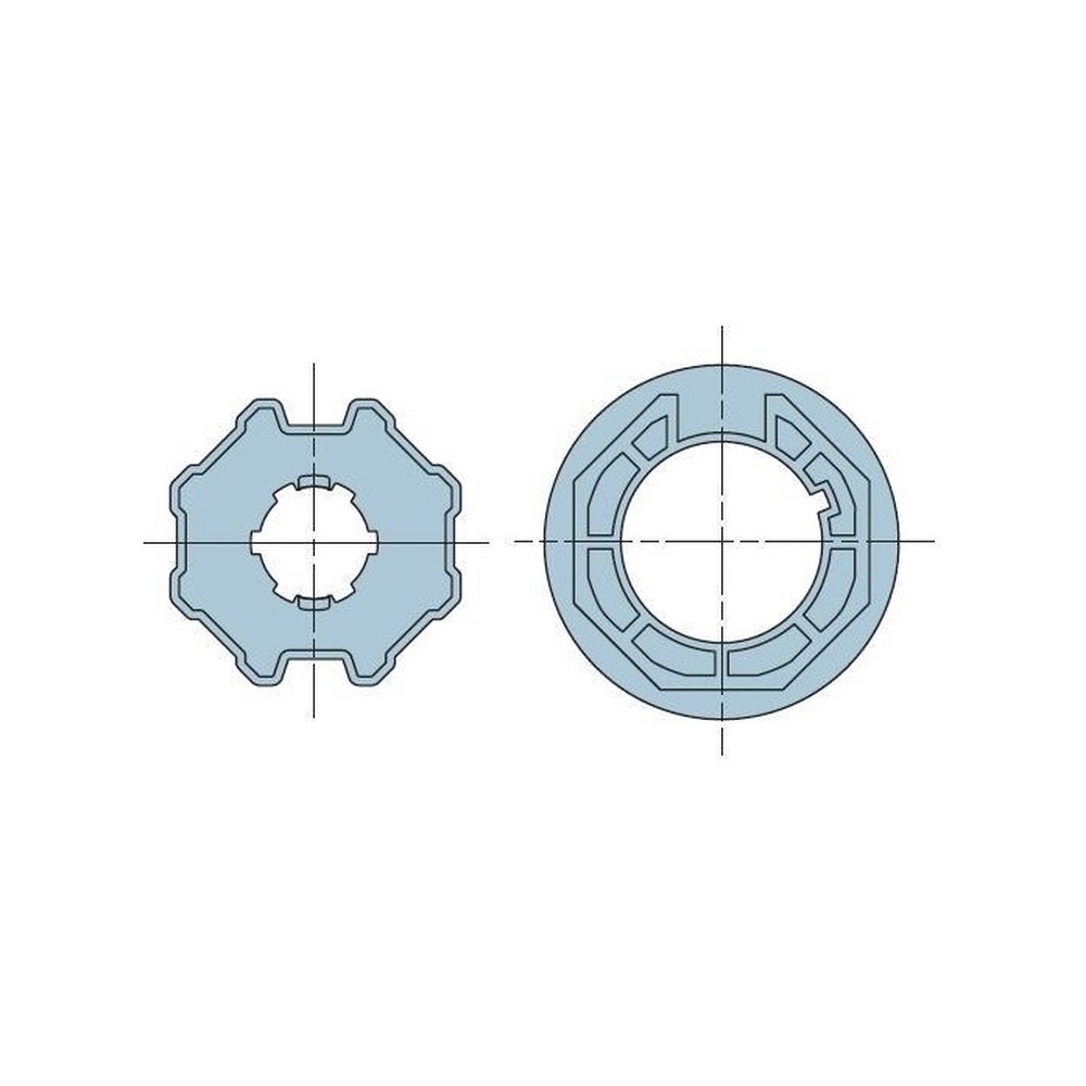 515.07000 Ottagonale 70x(1÷1,5) ruota + corona - immagine 1