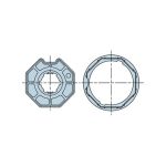 Adattatore ottagonale 70x1,5 ruota + corona